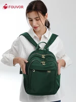 fouvor 2022 summer women backpack nylon messenger bag lager solid zipper shoulder bags 6013 10