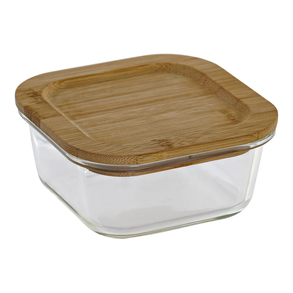 Контейнер для завтрака DKD Декор дома бамбуковый кристалл (13 5x13 5x6 см) | Дом и сад