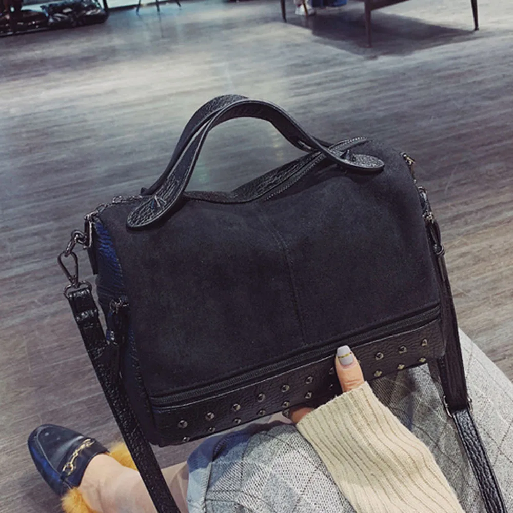

Women's Fashion Handbag Crossbody Bag High Quality PU Leather Big Capacity Dressing Designer Hand Bags Solid Soft Black BAG
