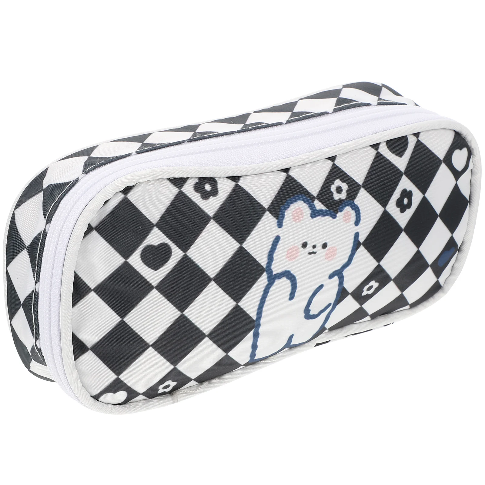 

Практичная сумка для канцелярских принадлежностей, школьный Многофункциональный контейнер с шахматным рисунком