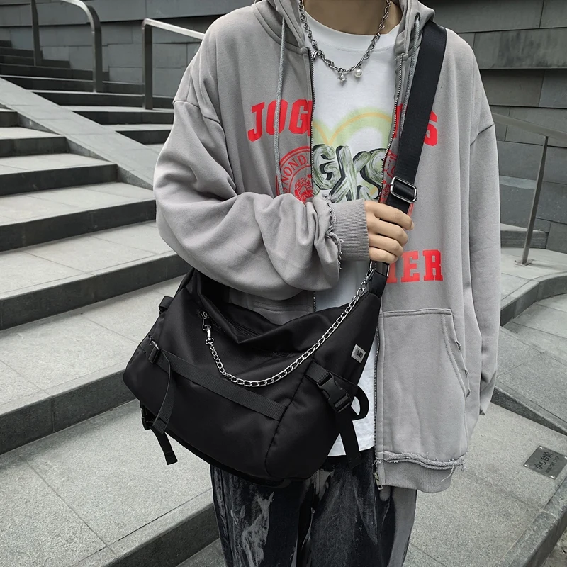 Women's School Messenger Bags for Women Large Capacity Casual Nylon Shoulder Bag Simple Couple Handbag Female Crossbody Sac New