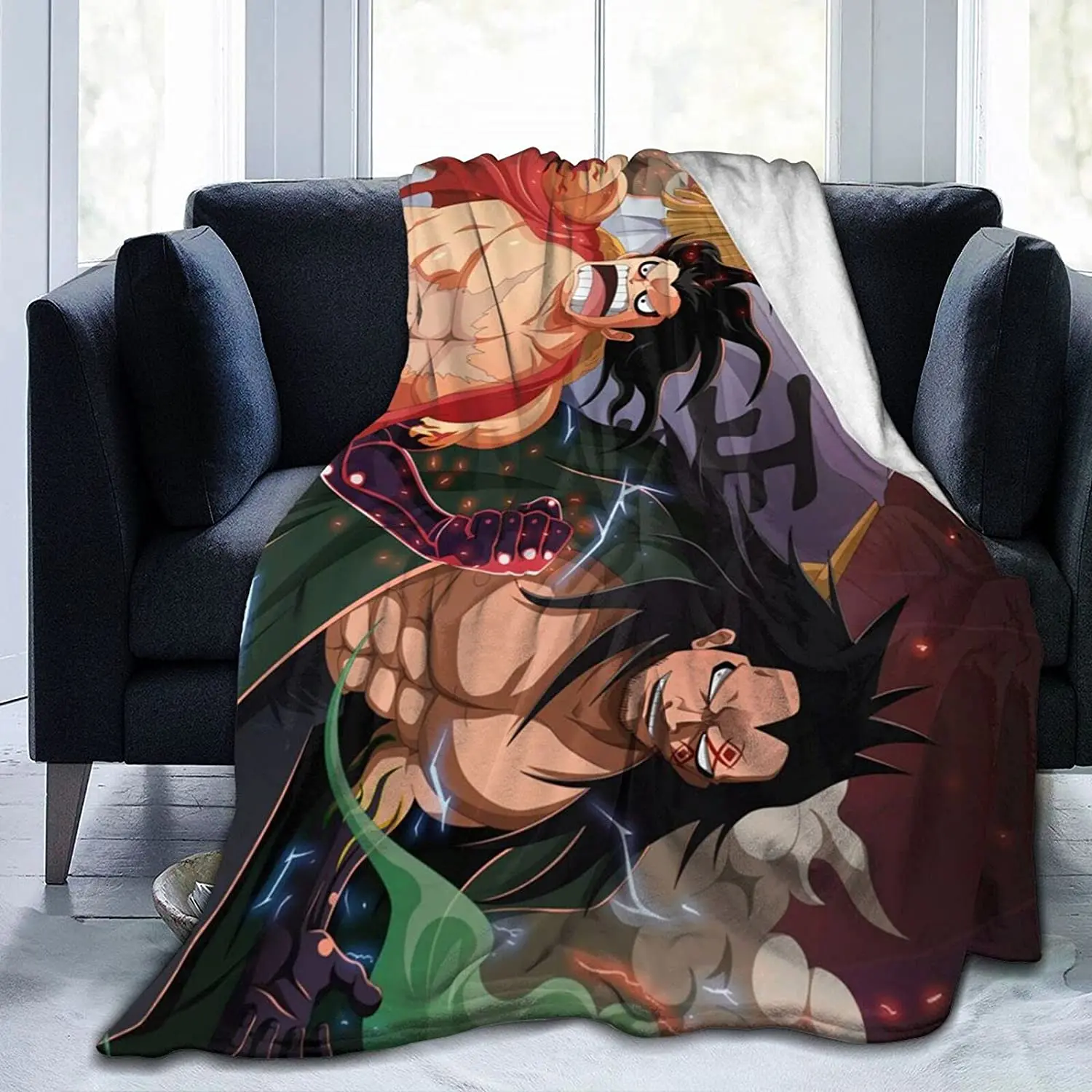 

Monkey D. Dragon Fluffy Soft and Comfortable Blanket, Anime Warm Embrace of Sympathy