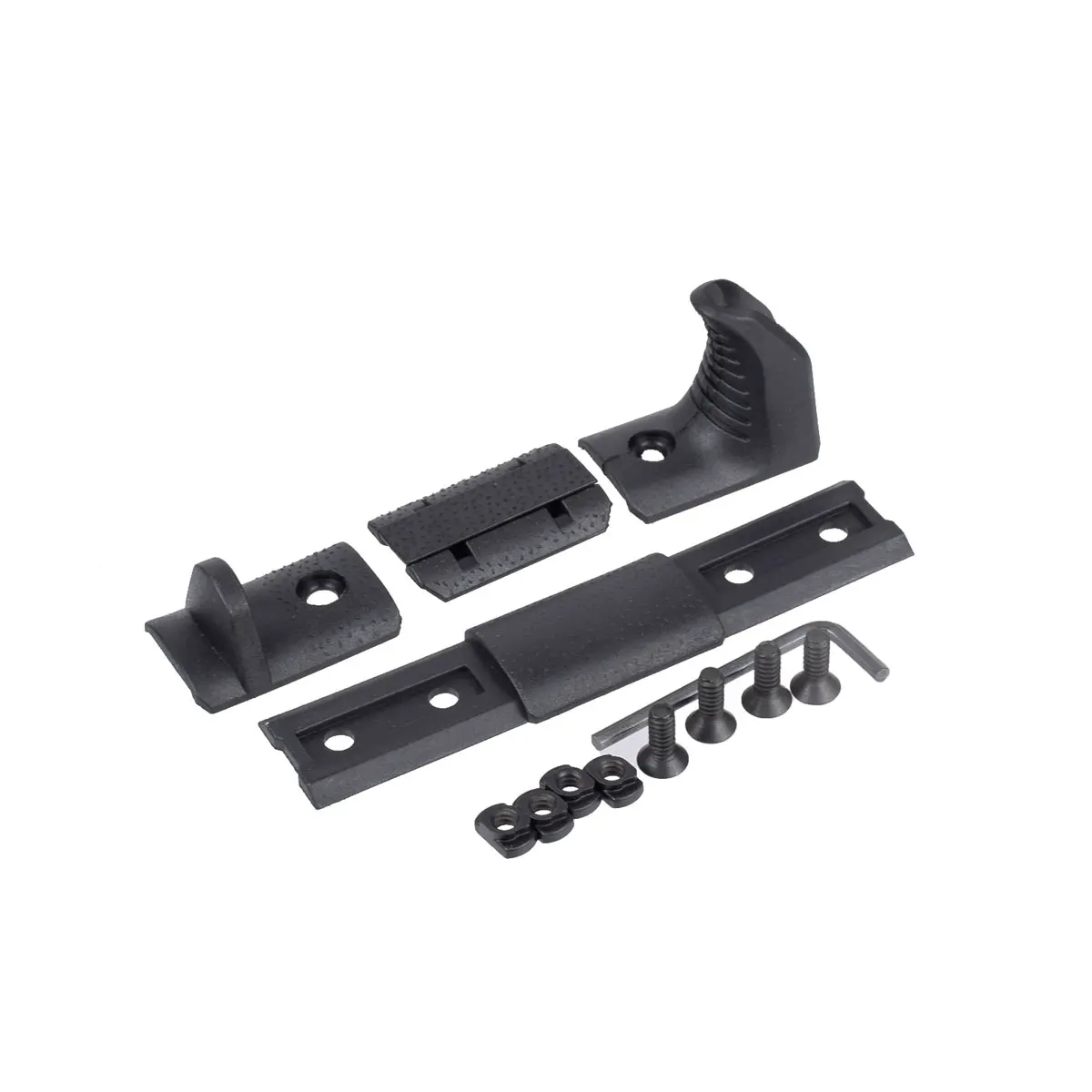 

Airsoft Tactical Nylon M-LOK Rail Cover Kit Hand Low-Profile Handle Rail Cover Stop Rifle AR15 HK416 MLOK System Accessories