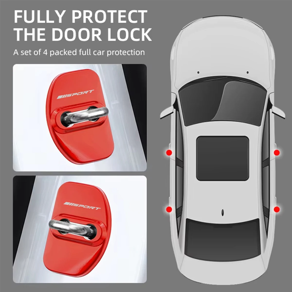 4 шт. защитный чехол для замка двери автомобиля Audi A1 A3 A4 A5 A6 Q3 Q5 Q7