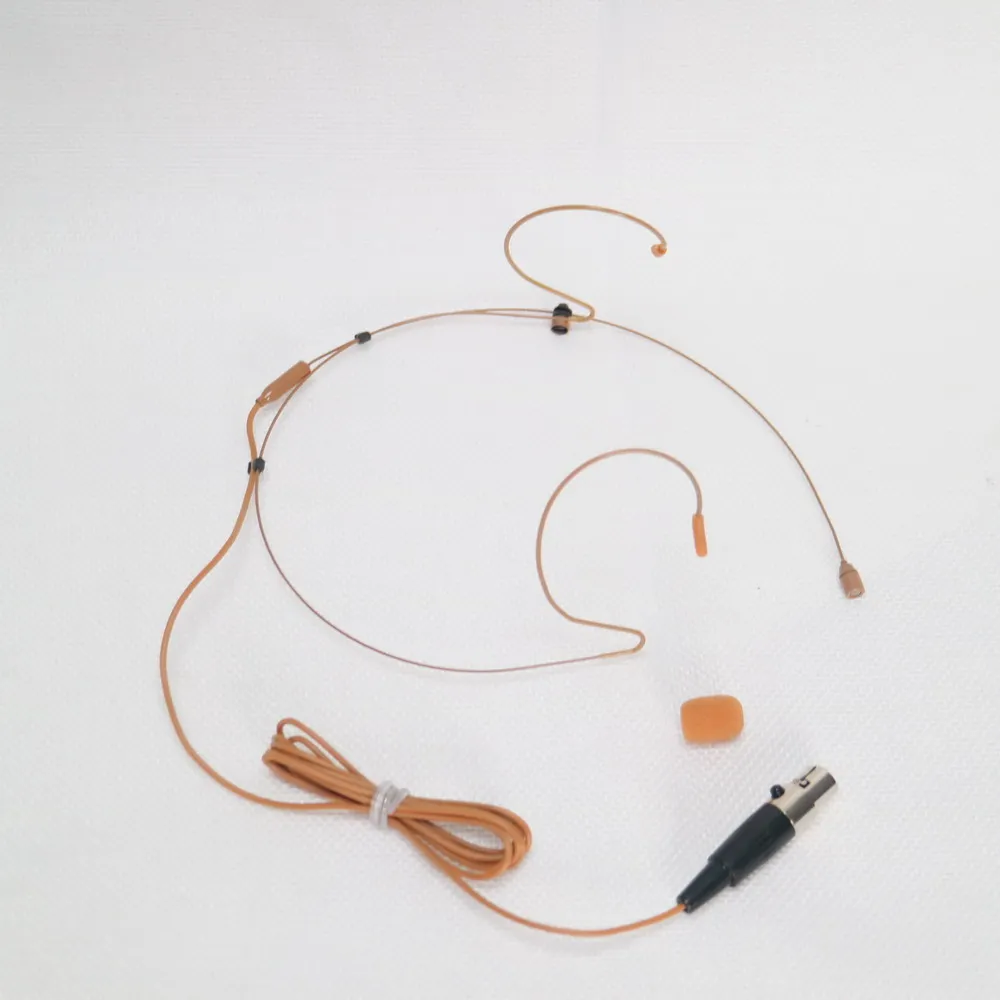 Fone de Ouvido Sistema sem Fio 4pin para Shure Marrom Microfone Mini Xlr Ad4q Ulxd4d Qlxd Ulxd Slxd Tan Cor Ta4f