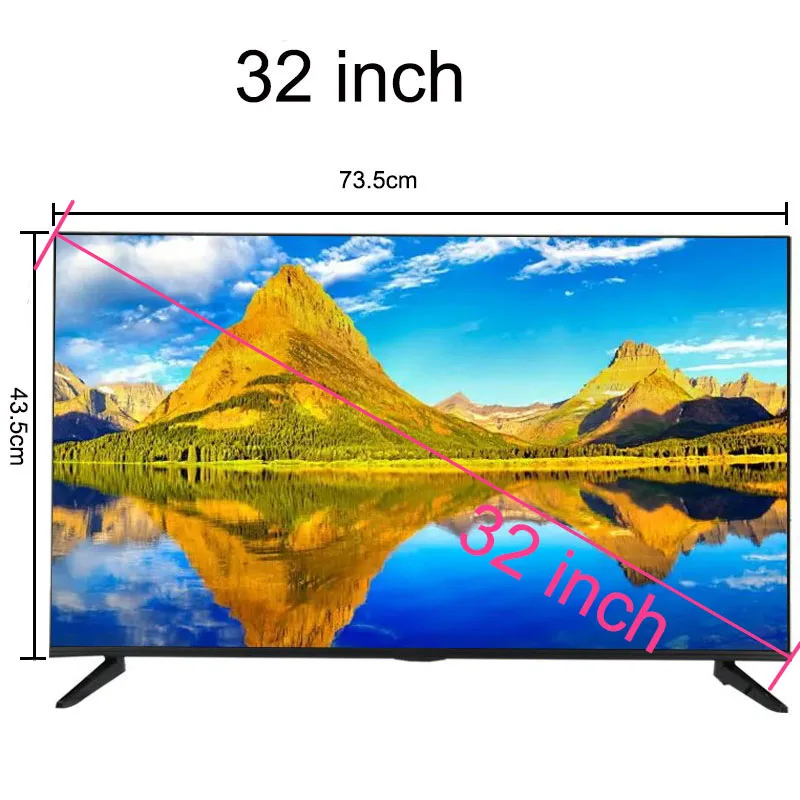 32 Inch Network Smart TV 4K HDR Intelligent Television Built in WiFi 64 bit Processor For Computer Display Monitor images - 6