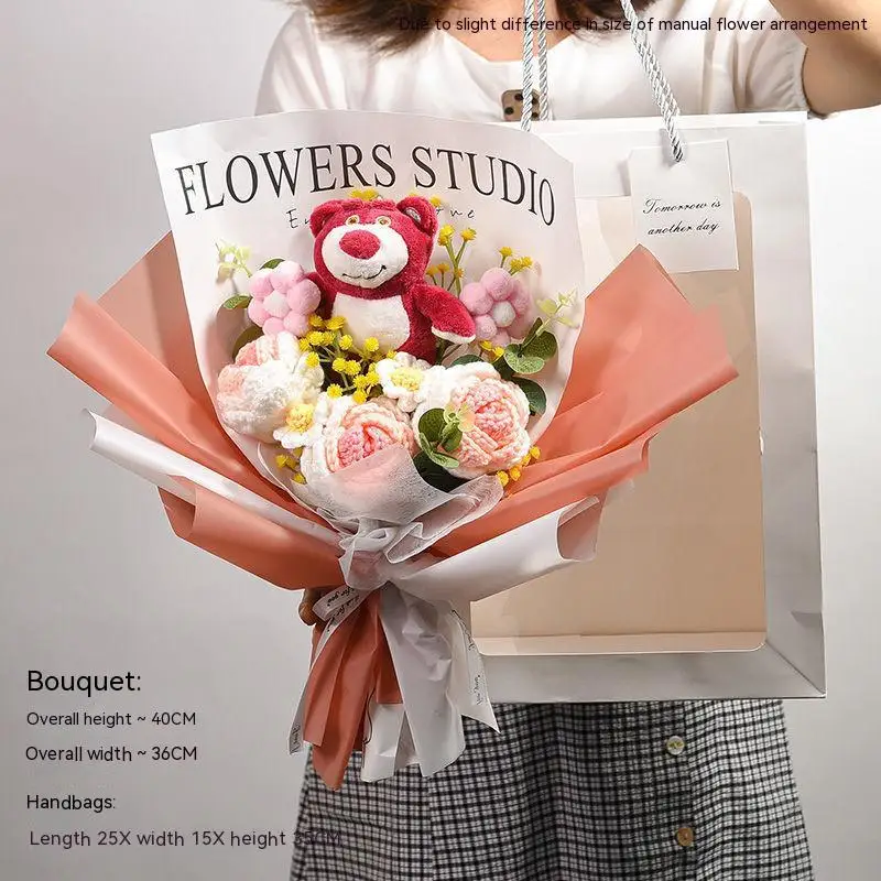 

Disney Kawaii Stellalou Linabell Lots-O-Huggin Bear Shelliemay Plush Toy Flower Bouquet Cartoon Anime Stuffed Doll Birthday Gift