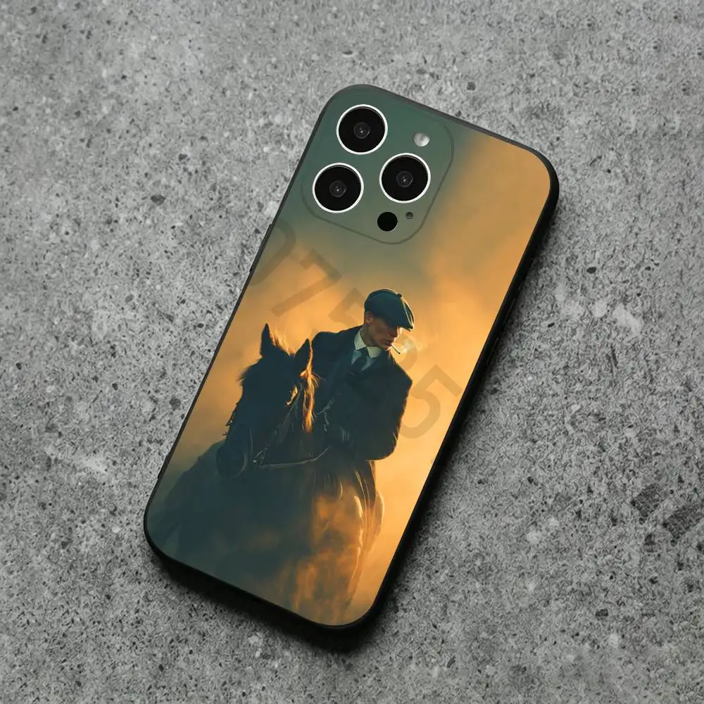 Фото Чехол P-Peaky Blinders Tommy Shelby для iPhone 17 11 12 13 15 16 14 Pro Max X XR XS Plus SE, роскошный чехол-футляр №2