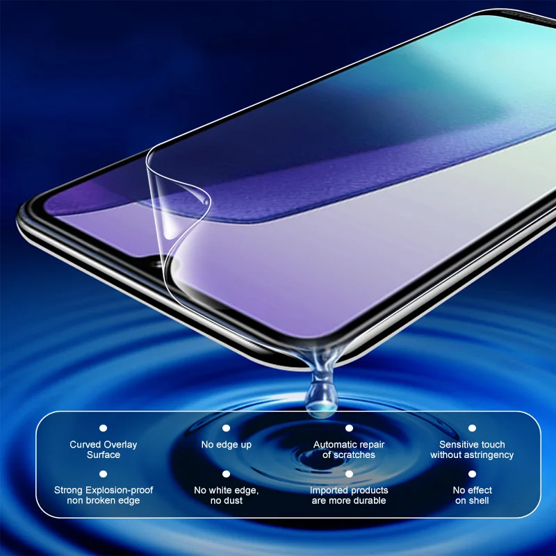 Xiomi Redmi 14C Гидрогелевая пленка 3 шт. 9999D изогнутая мягкая защитная для экрана Xiaomi Poco