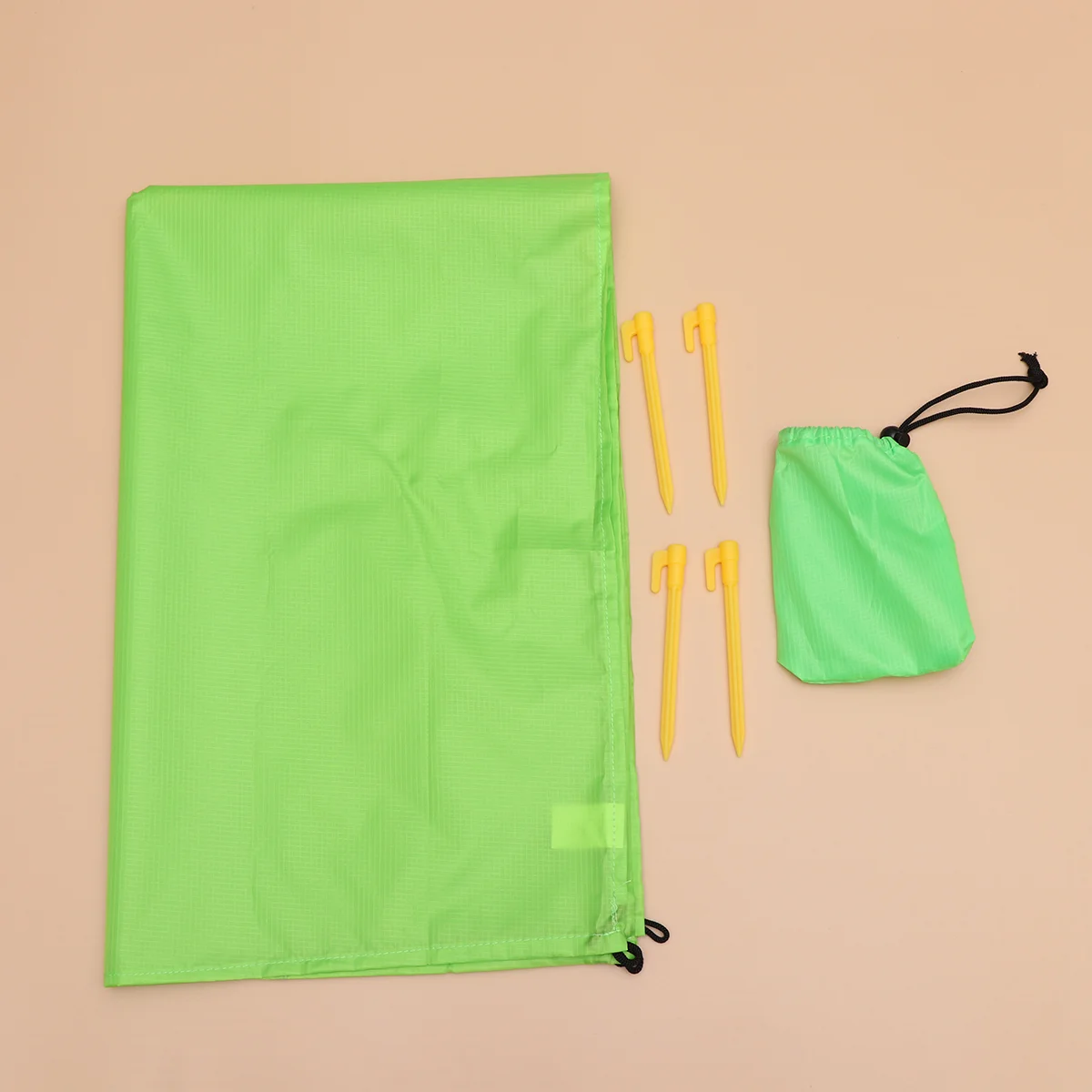 

Green Portable Waterproof Picnic Mat Foldable Camping Beach Pad Multifunctional Mattress With 4pcs Nails And Storage Bag Bed