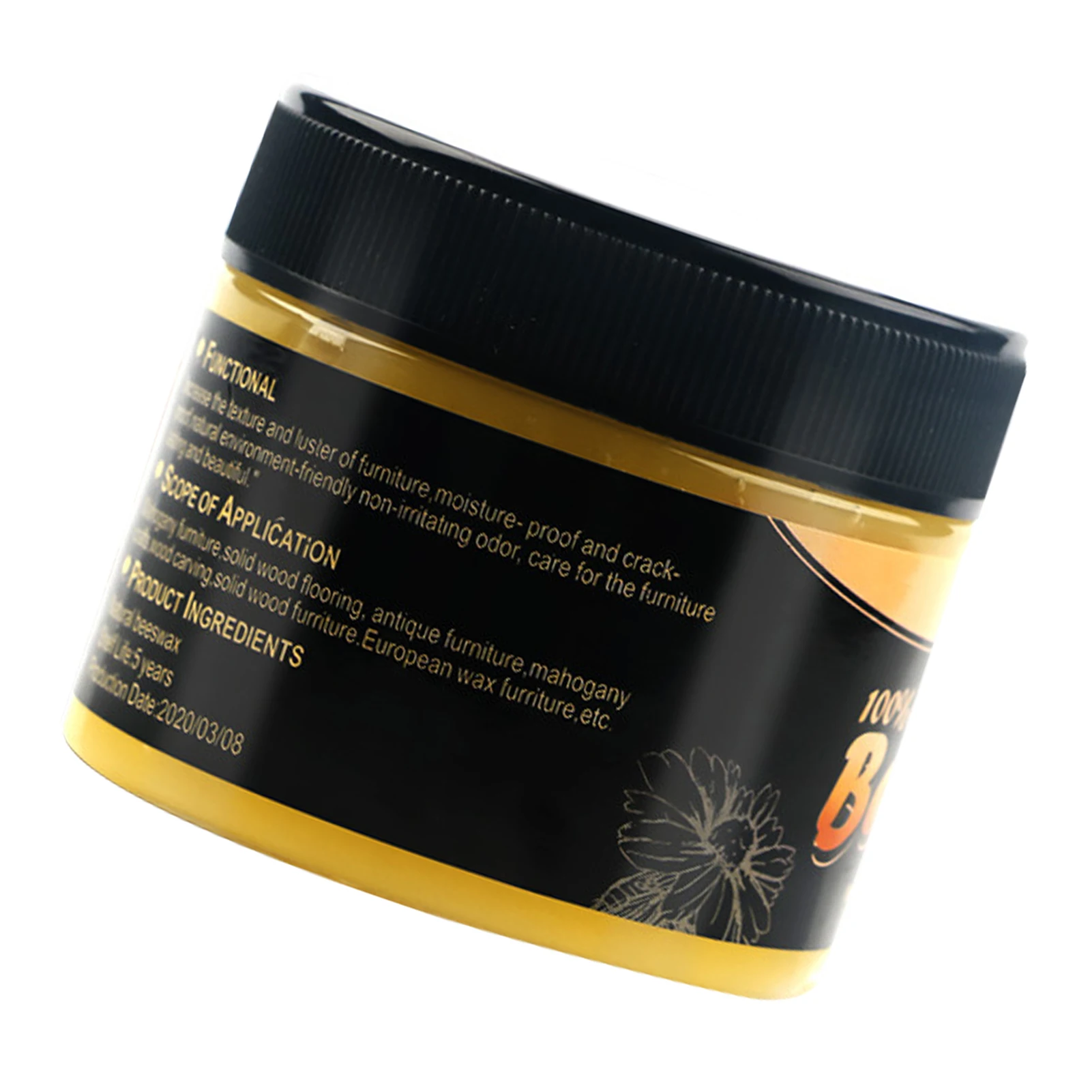 

Furniture Polish Beeswax for Wood Natural Wood Beeswax for Polishing Natural Furniture Polish for Home Furniture Wood Furniture