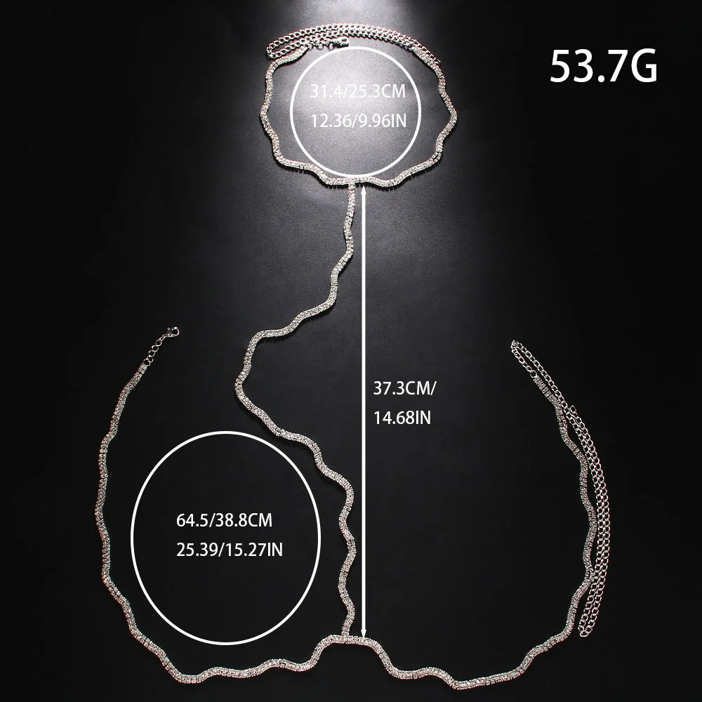 Эротическая волна искусственная нагрудная цепочка роскошные ювелирные изделия