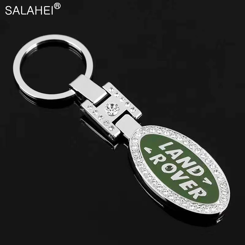 

1PC Metal With diamond Keyring Car Logo Emblem Keychain For Land Rover RANGE ROVER LR2 LR3 LR4 RANGE LAND ROVER Sport Accessorie