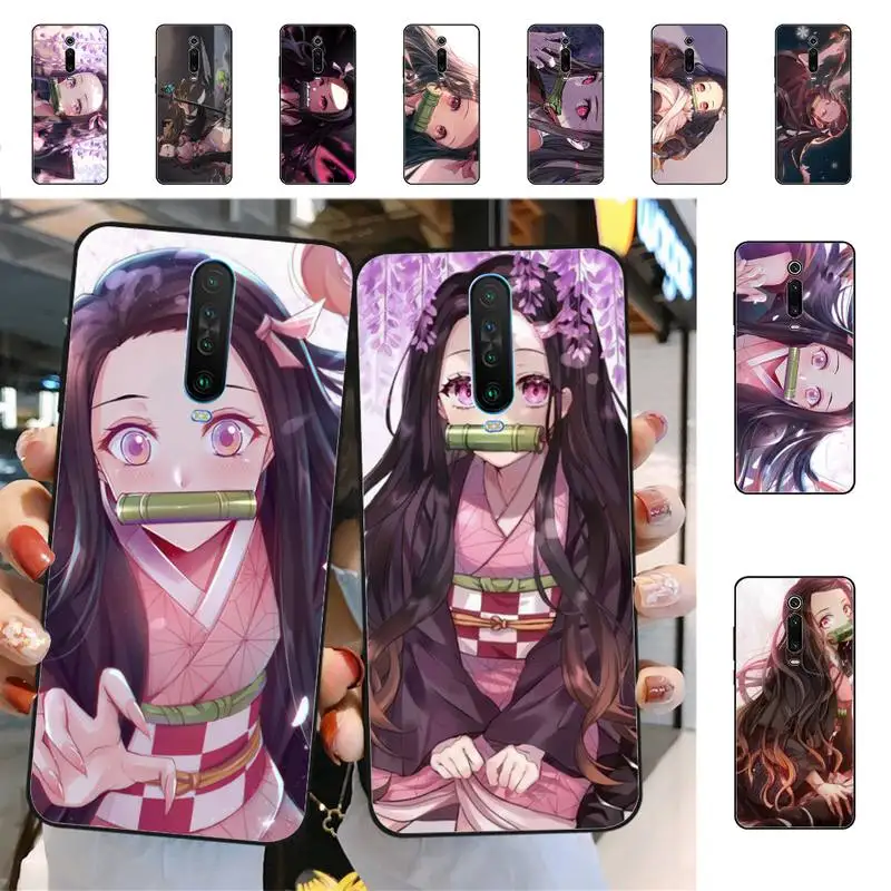 

Demon Slayer Kamado Nezuko Phone Case For Redmi 5 6 7 8 9 10 plus pro 6 7 8 9 A GO K20 K30 K40 pro plus F3 Fundas