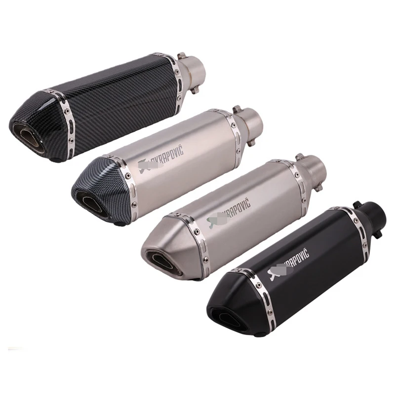 

51mm Motorcycle Exhaust Pipes For Akrapovic SilencerMoto Scooter Motorbike Modified Muffler Cafe Racer Accesories