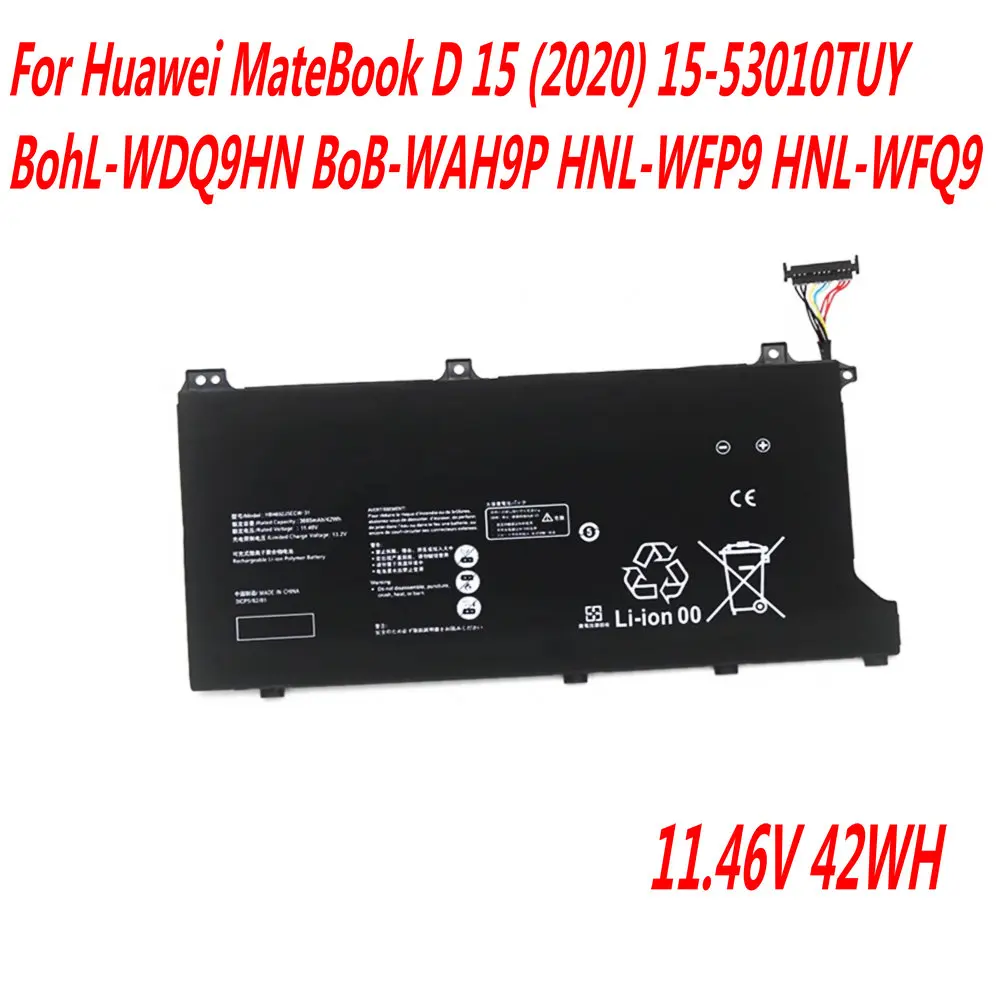 11 46 В 42 Втч HB4692J5ECW-31 Аккумулятор для ноутбука Huawei MateBook D 15 (2020) 15-53010TUY BohL-WDQ9HN BoB-WAH9P