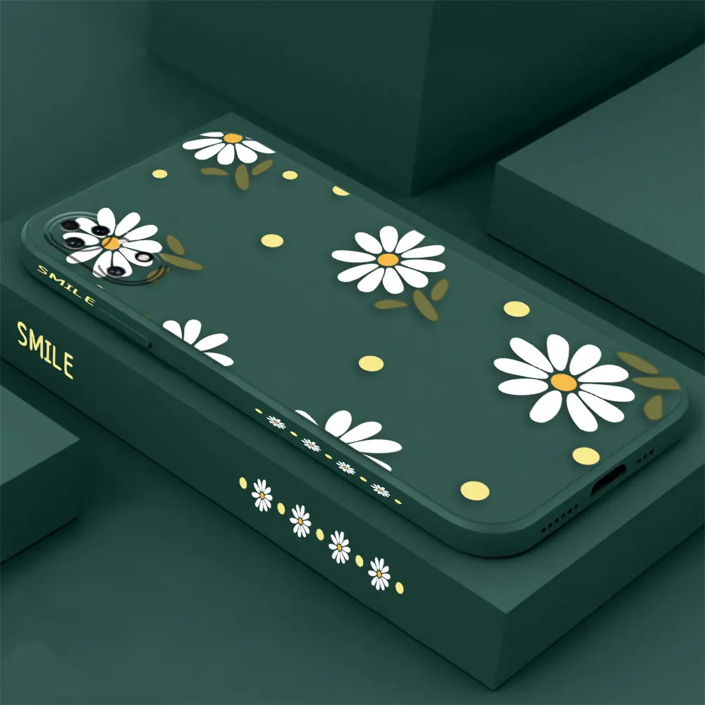 

Scattered Daisy Phone Case For Huawei P60 P50 P40 P30 P20 MATE 50 40 30 20 20X 10 PRO PLUS Liquid Silicone Cover Funda Cqoue
