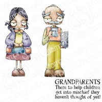 new oddball grandparents cutting dies stamps scrapbook diary decoration stencil embossing template diy greeting card handmade