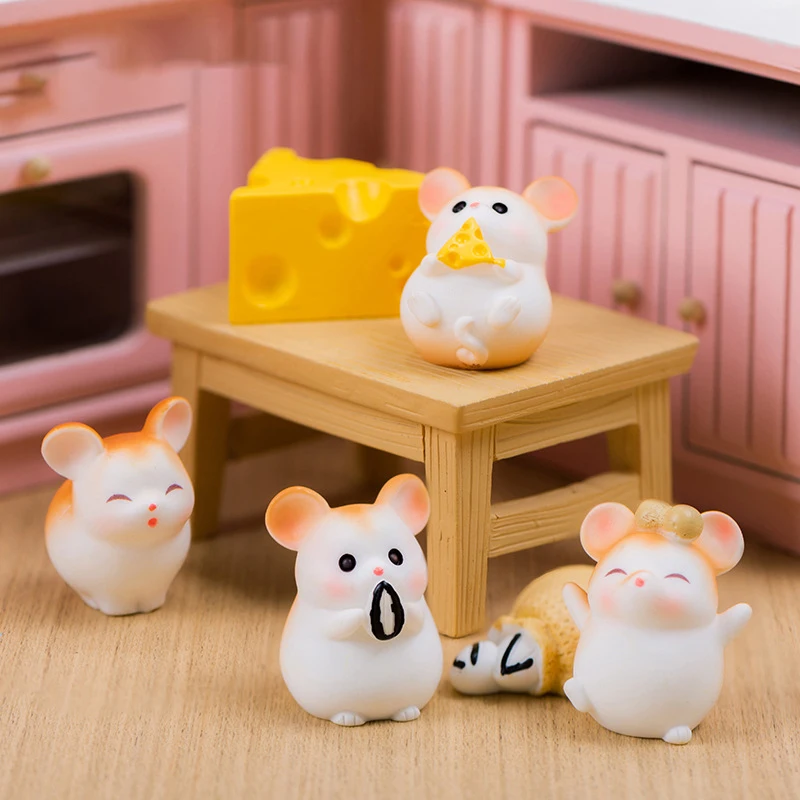 Милый жадный хомяк декоративные аксессуары украшения из экологичной смолы для