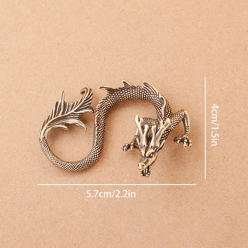 Статуя китайского чудовища дракона бронзовая статуэтка украшения Античная