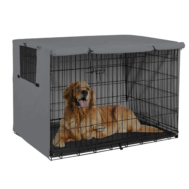 

Pet Rainproof Wire Outdoor Dust Cover Universal Crate Dog Dog Protection Sun Waterproof Covers Case Cage Kennel Durable