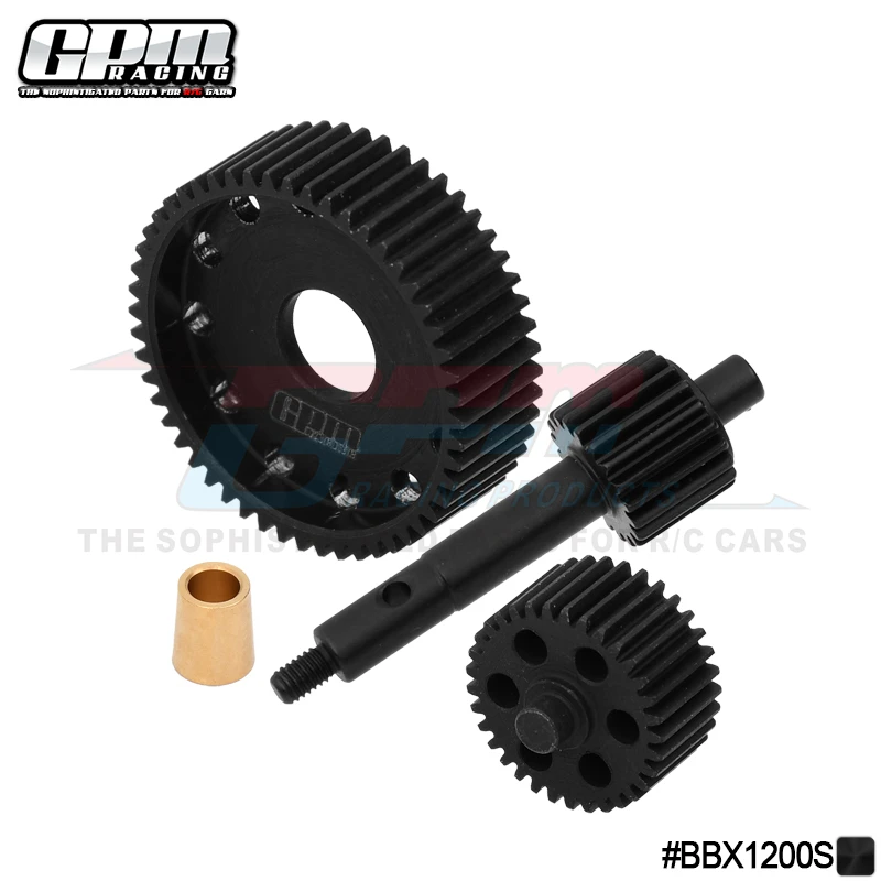 Комплект стальных трансмиссионных шестерен GPM 40Cr для TAMIYA 1/10 BBX BB-01 58719