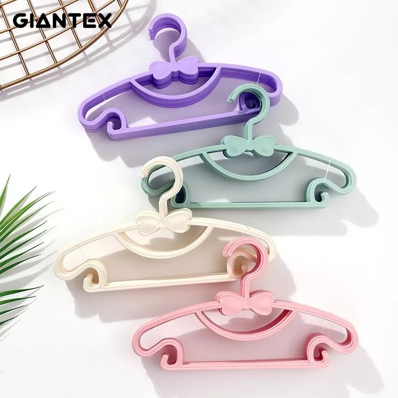 

NEW2023 5/10/20pcs Kids Clothes Hanger Racks Portable Plastic Display Hangers Windproof Children Coats Hanger Baby Clothing Orga