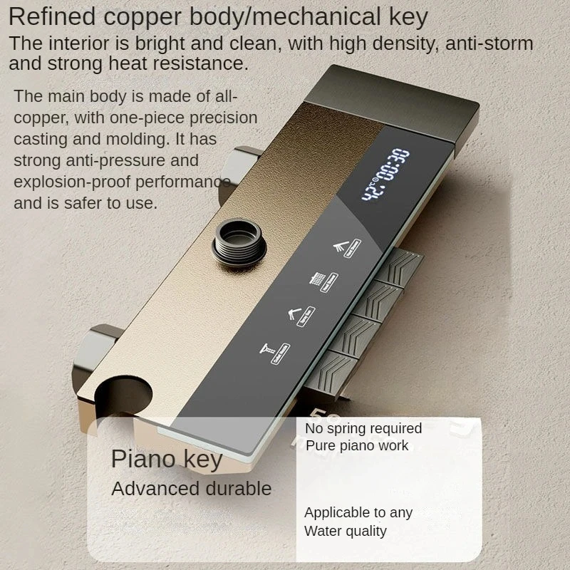Полностью медный душевой набор с постоянной температурой насадка для душа и под
