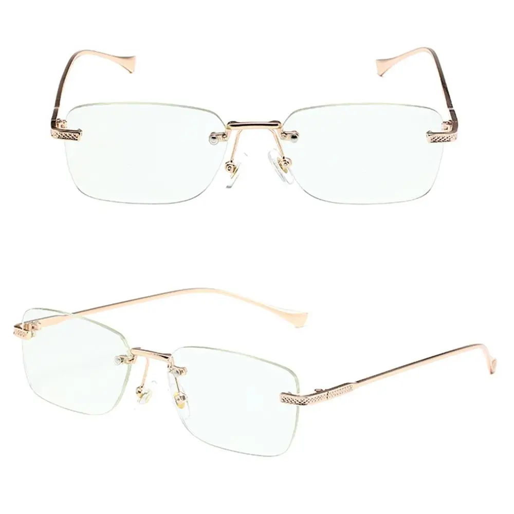 Женские квадратные солнцезащитные очки без оправы в стиле Ins с защитой UV400 панк