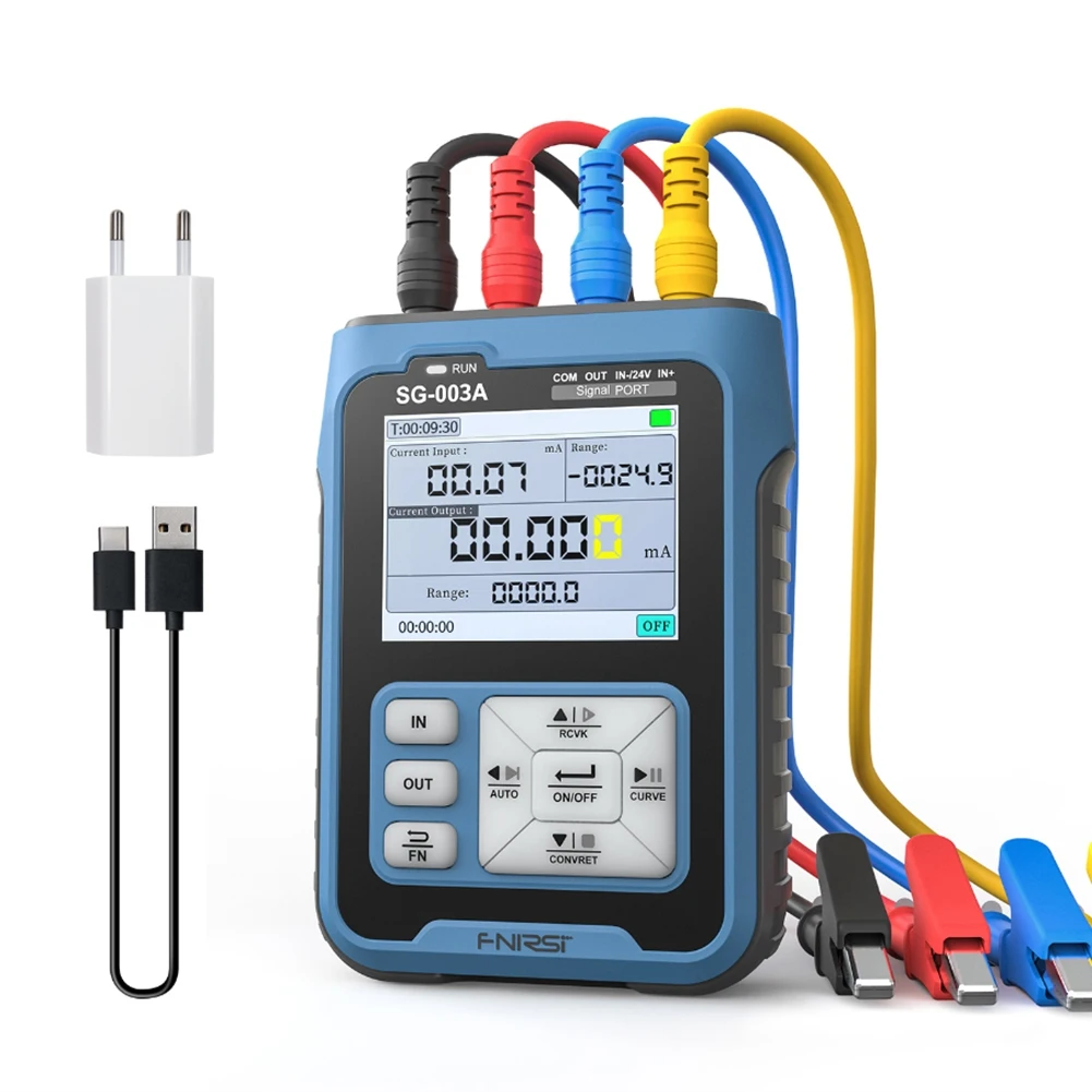 

SG-003A 0-10V Adjustable Current Voltage Simulator 4-20MA Signal Generator Sources Transmitter Calibrator(EU Plug)