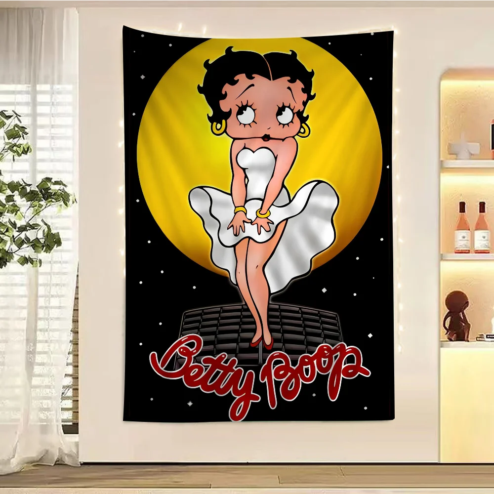 B-Betty-Cute-B-Boop красочный гобелен настенный домашний декор хиппи богемное украшение