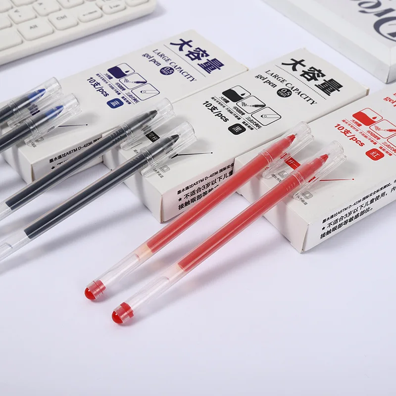 

Direct Sales Boxed Large Capacity Giant Writing Gel Pen Syringe0.5 Carbon Ball Pen Student Test Pen Signature Pen