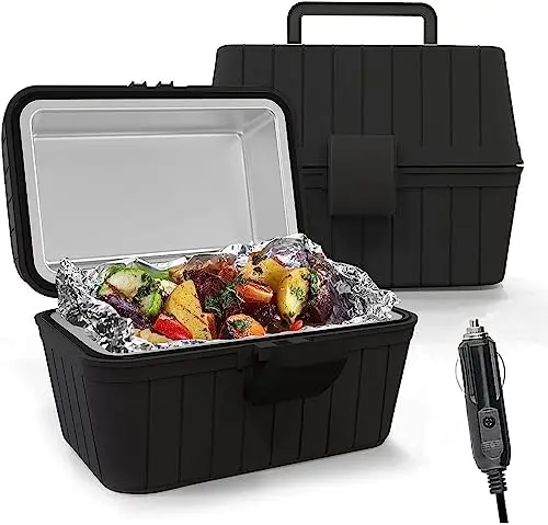 

Heating Lunch Box - Premium Quality Electric Insulated Lunch Box Food Warmer Perfect for Picnics, Travelling, and On-site Lunch