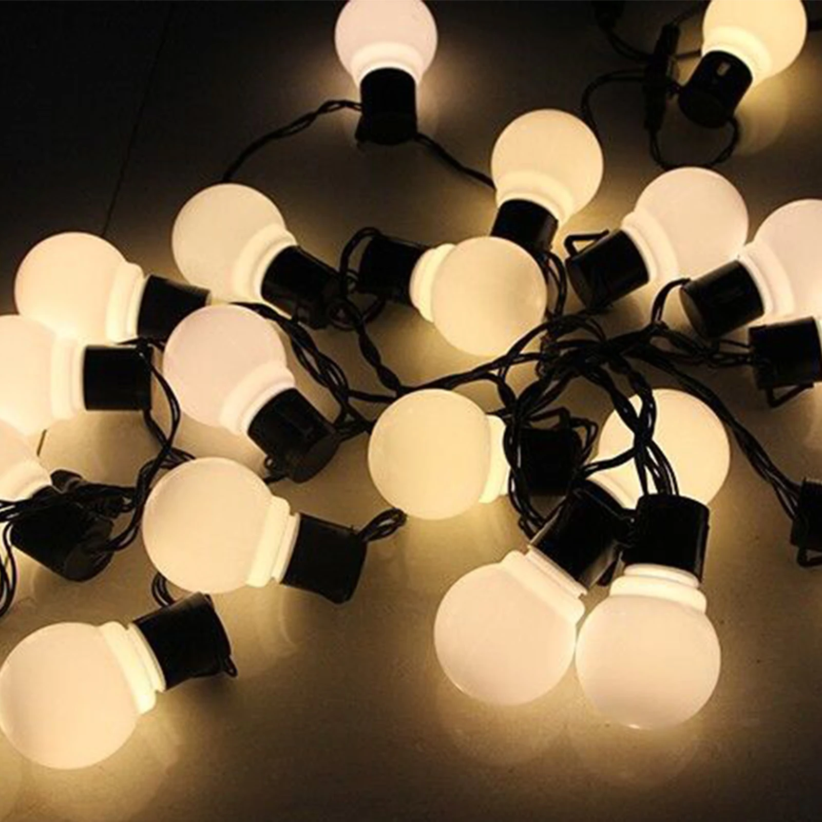 

10M Romantic Home Decor Fairy Lamp Hanging Holiday LED Bulb String Indoor Outdoor IP44 Waterproof Male Female Interface Party