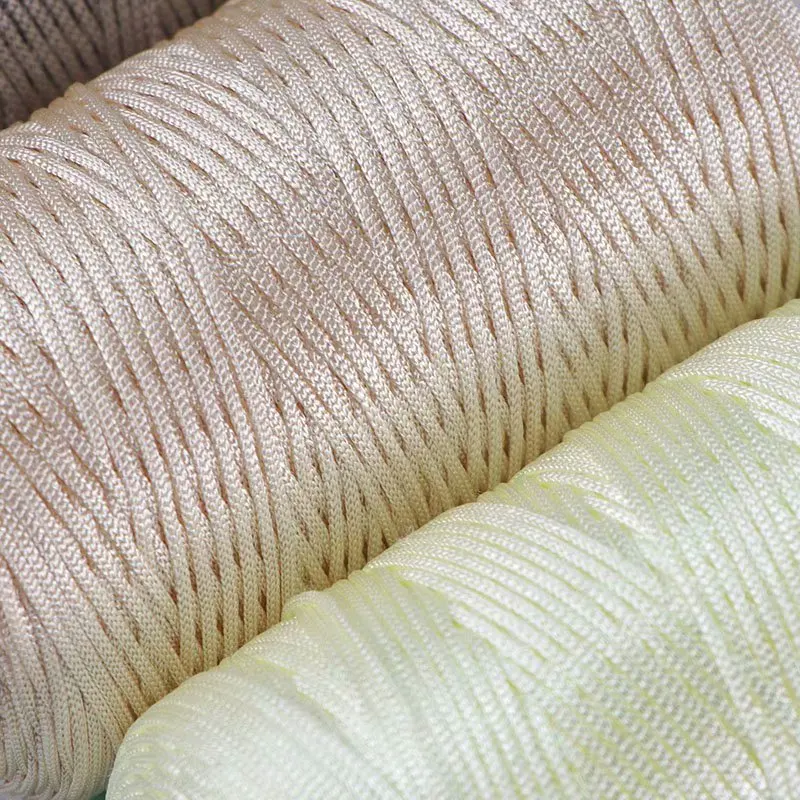 Новинка летняя пряжа для вязания крючком шнур 1 5 мм тонкая хлопчатобумажная нить