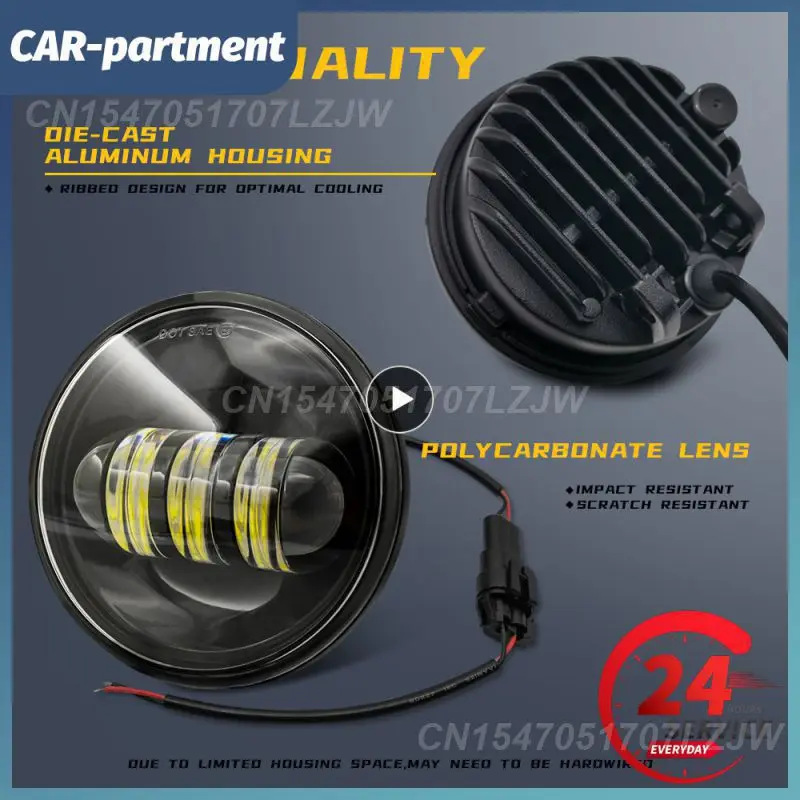 

Running Lights 30w Durable Headlights Drl Pod Lamps Car Accessories Fog Lights Waterproof Plug And Play Spotlight Passing Light