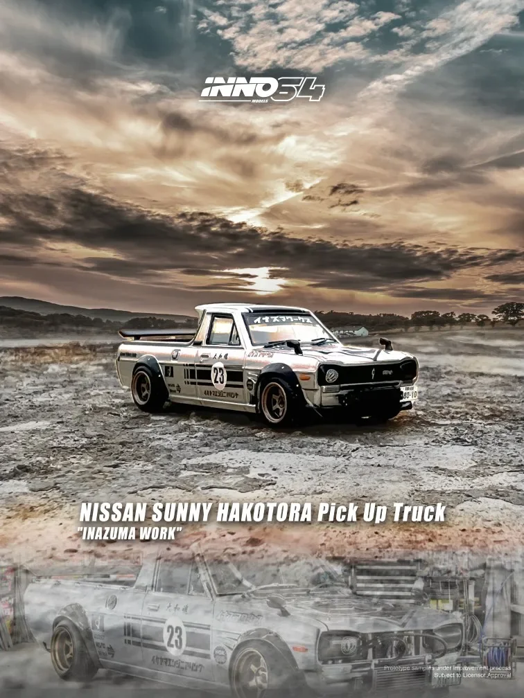 Модели INNO64 грузовик nissan sunny HAKOTORA INAZUMA WORK #23 1:64