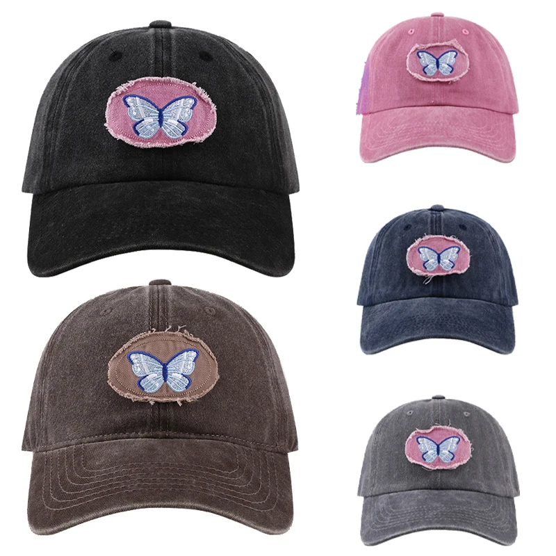 Джинсовая бейсболка с бантом для мужчин и женщин модная универсальная Кепка от