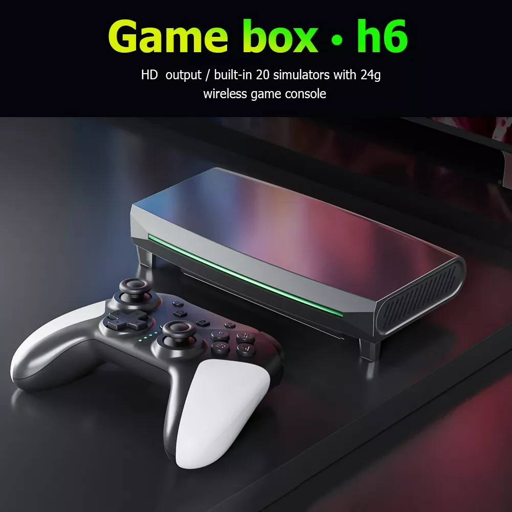 

HDMI- Video Gaming Console TV Gamebox Support for PS5 PSP N64 2.4GHz Dual Wireless Controllers Video Game Player