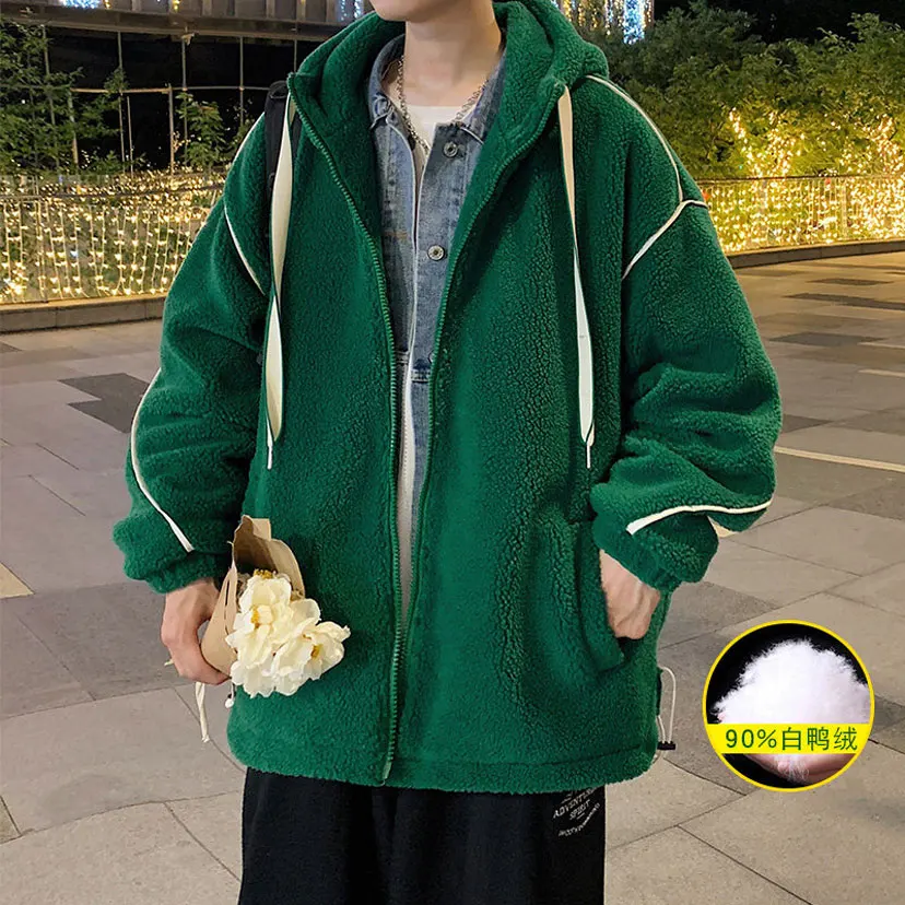 Мужской зимний пуховик для учащихся старшей школы легкий с 90 белым утиным пухом