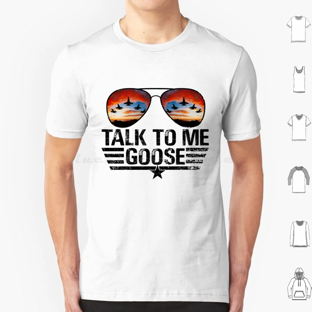 

Хлопковая футболка с надписью «Talk To Me Goose», 6Xl