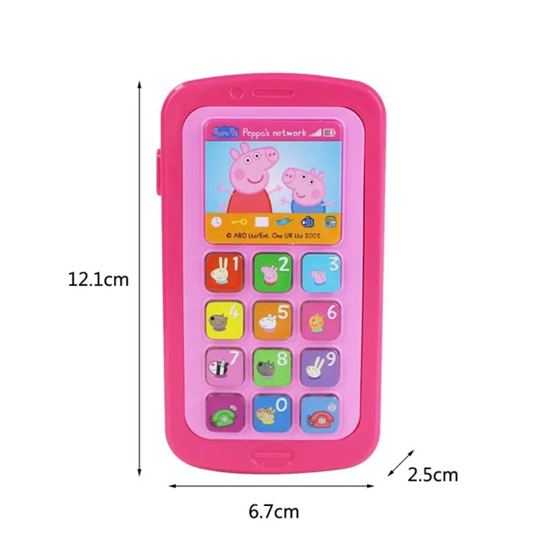 Свинка Пеппа искусственная планшетофон для раннего развития детей игрушка в