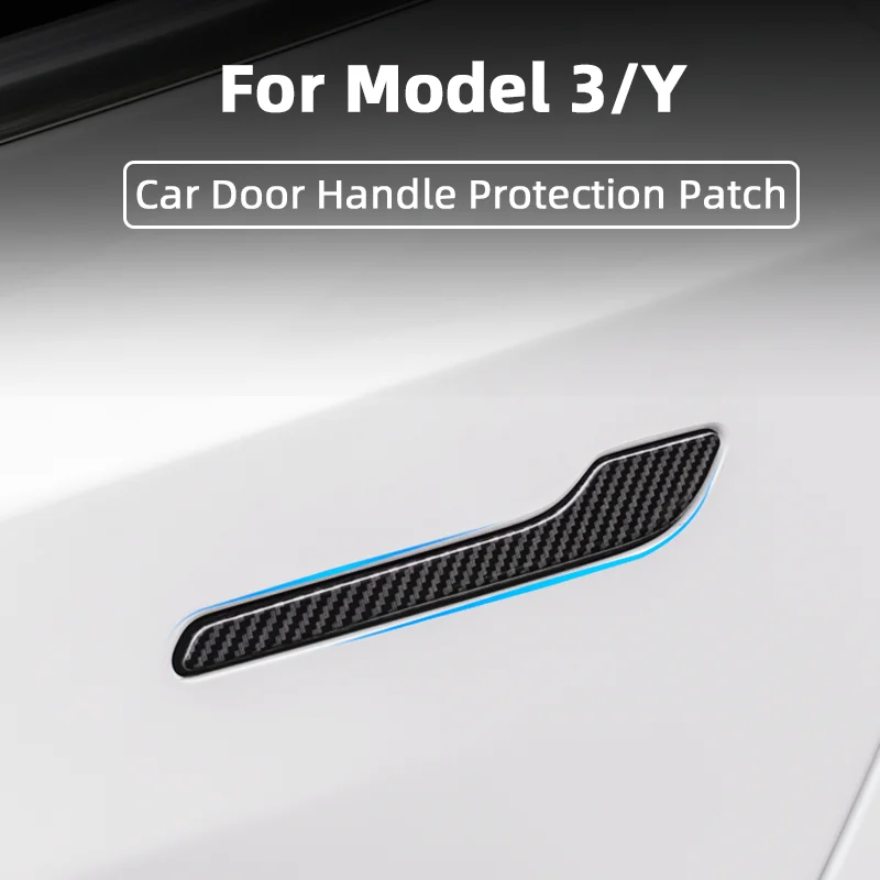 

4PCS Door Handle Wrap Cover For Tesla Model 3 and Model Y Door Handle Protector Sticker Car Accessories