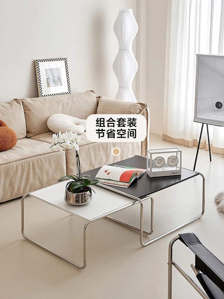 Кофейный столик Lazio в нордическом минималистичном дизайне длинный кофейный из