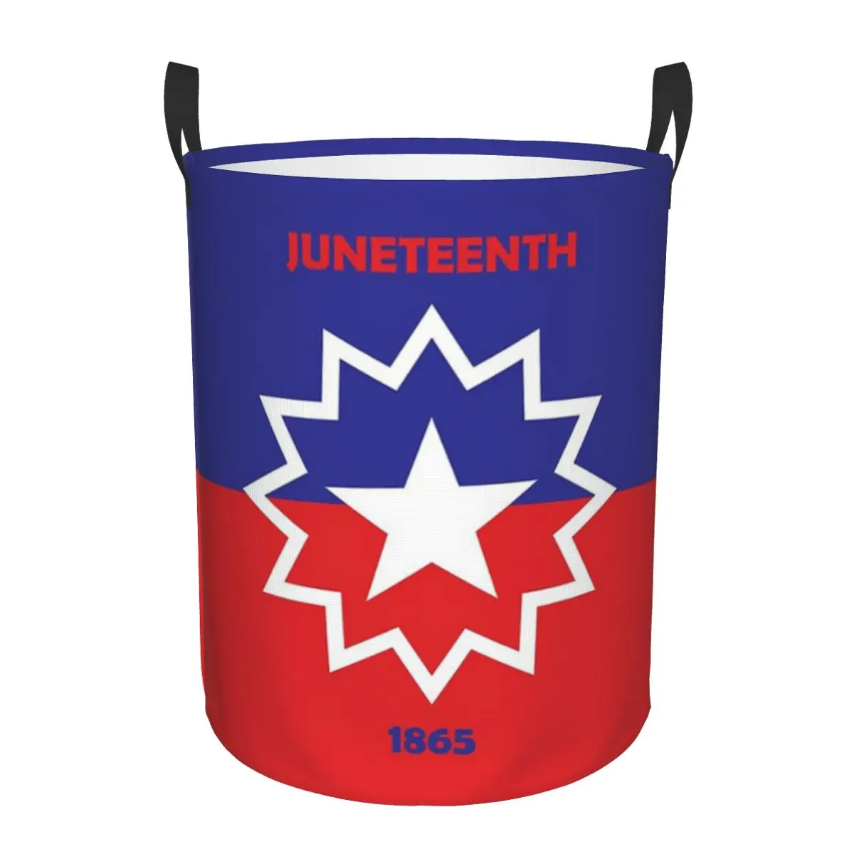 

Juneteenth Flag Circular hamper,Storage Basket Sturdy and durableGreat for kitchensStorage of clothes