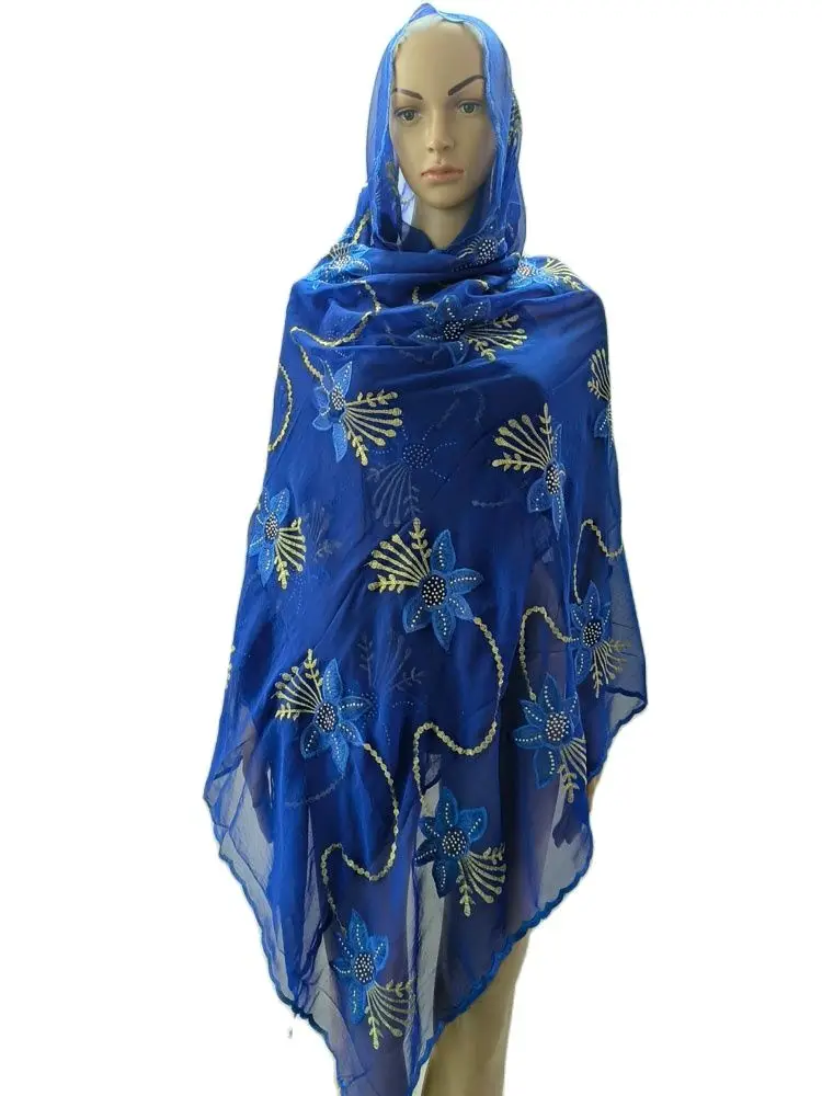 Muslim Fashion Styles Hijabs Scarf Turbans For Women Scarf Shawl Set Chiffon African Femme Head Wrap Scarves 200x100cm Wholesale