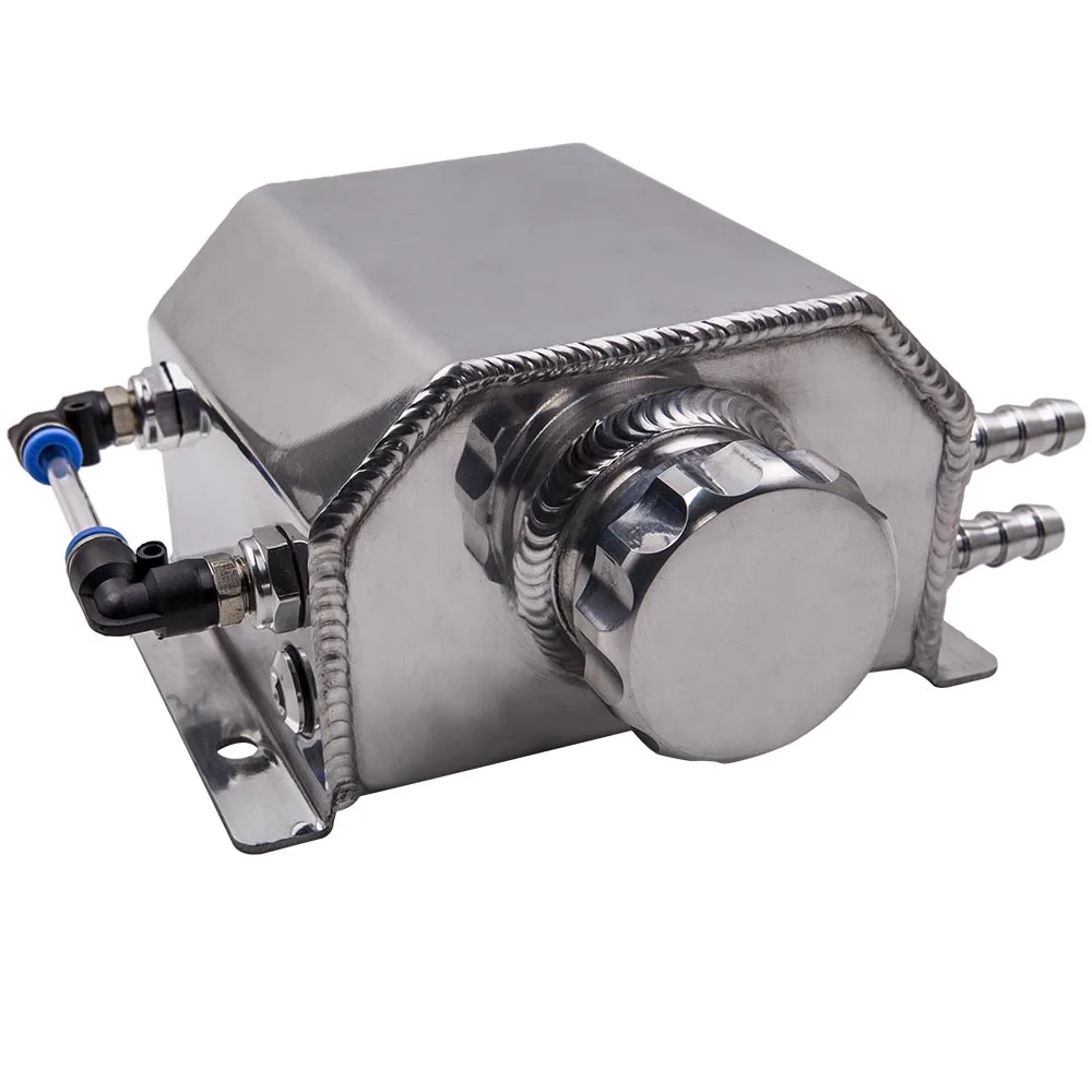 1л алюминиевый автомобильный моторный масляный бак резервуар 1000 мл серебристый