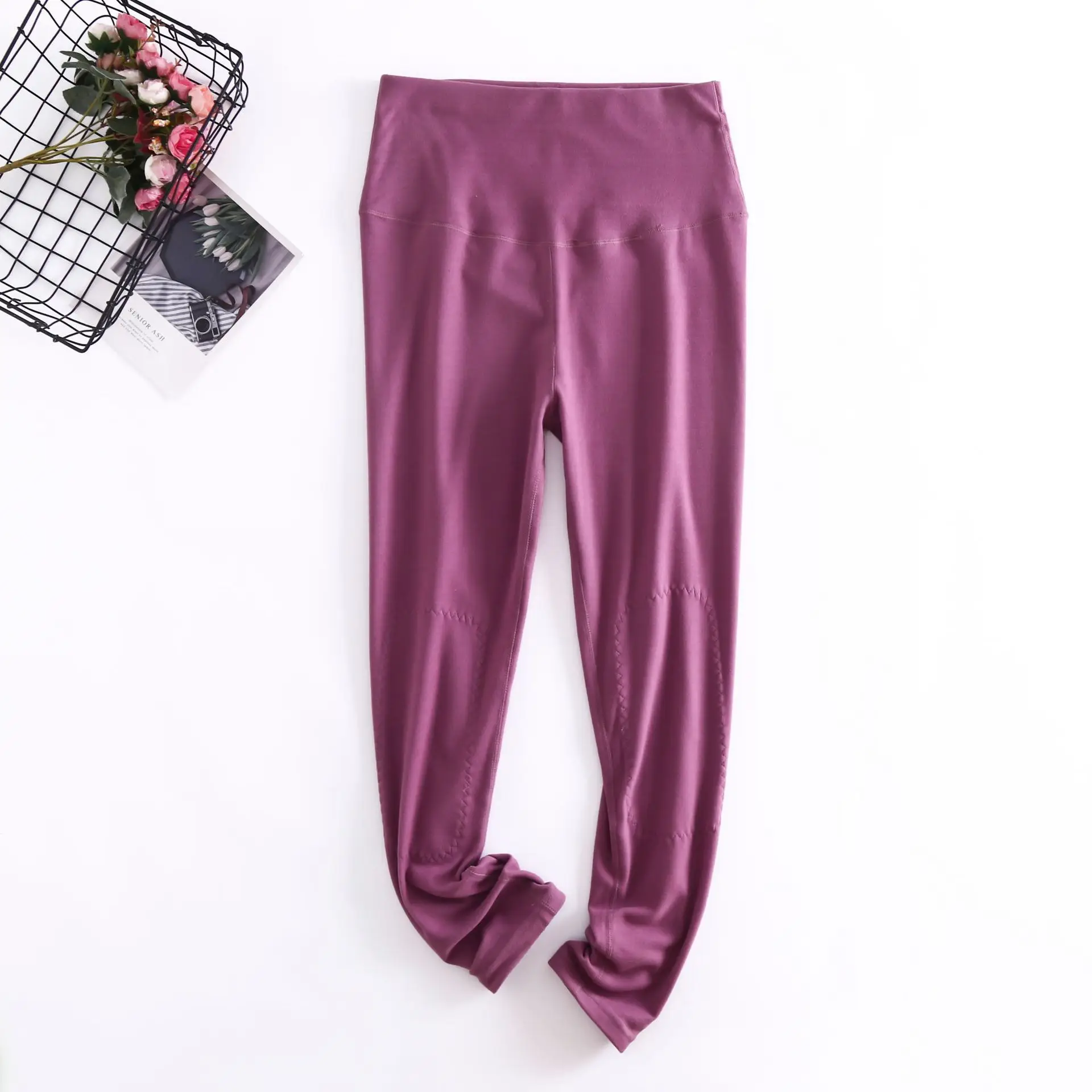 High Waist Uterus Protection Long Johns Thermal Warm Pants De Velvet Winter Add Heating Patch XXL Knee Pads Slim Women Leggings