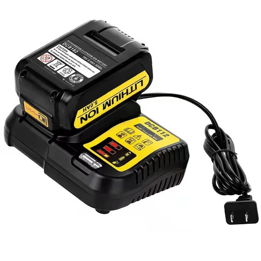 

Li-ion Battery Charger For De-walt 20V Max Li-Ion DCB207 DCB206 DCB205 DCB204 DCB203 DCB201 DCB200 DCB180 DCB181 Power Tool