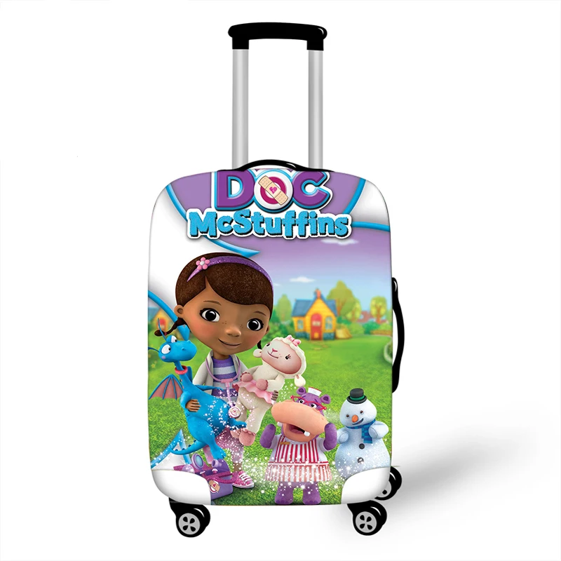 Doc McStuffins Elastic Thicken Luggage Suitcase Protective Cover Protect Dust Bag Case Cartoon Travel Cover